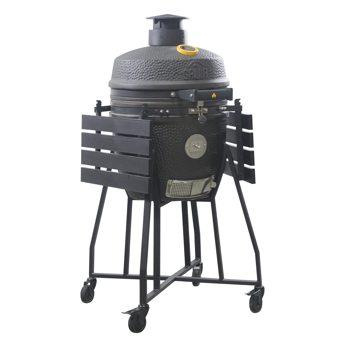 BARBECUE A CARBONE GRLLR EMBER CLASSIC MEDIUM NERO OPACO CON CARRELLO | Il Mondo del Barbecue