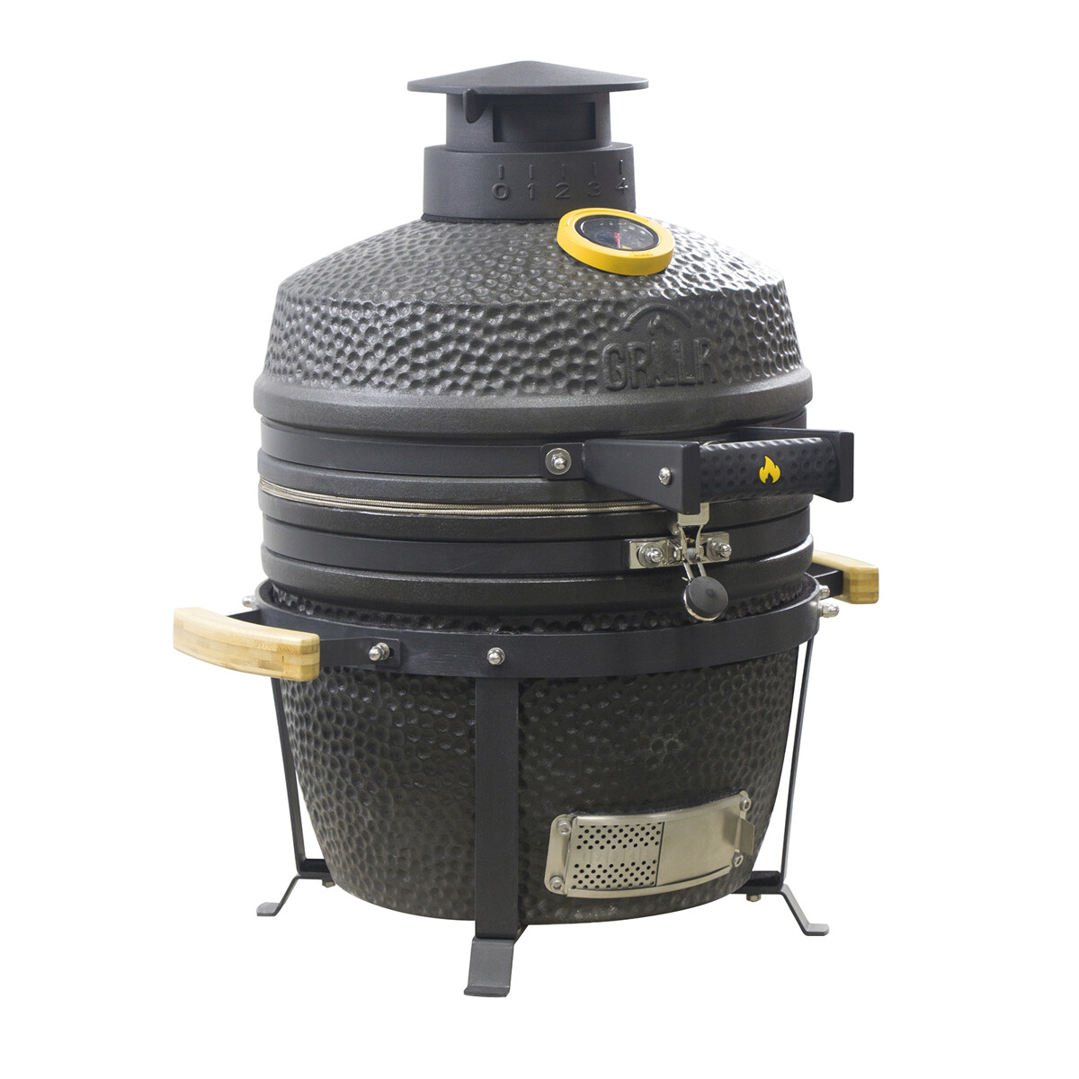 BARBECUE A CARBONE GRLLR EMBER KAMADO CLASSIC S - NERO OPACO DA APPOGGIO | Il Mondo del Barbecue