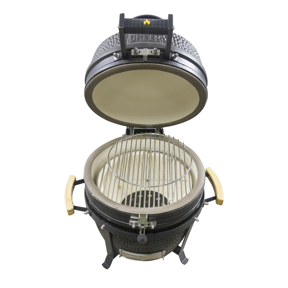 BARBECUE A CARBONE GRLLR EMBER KAMADO CLASSIC S - NERO OPACO DA APPOGGIO | Il Mondo del Barbecue