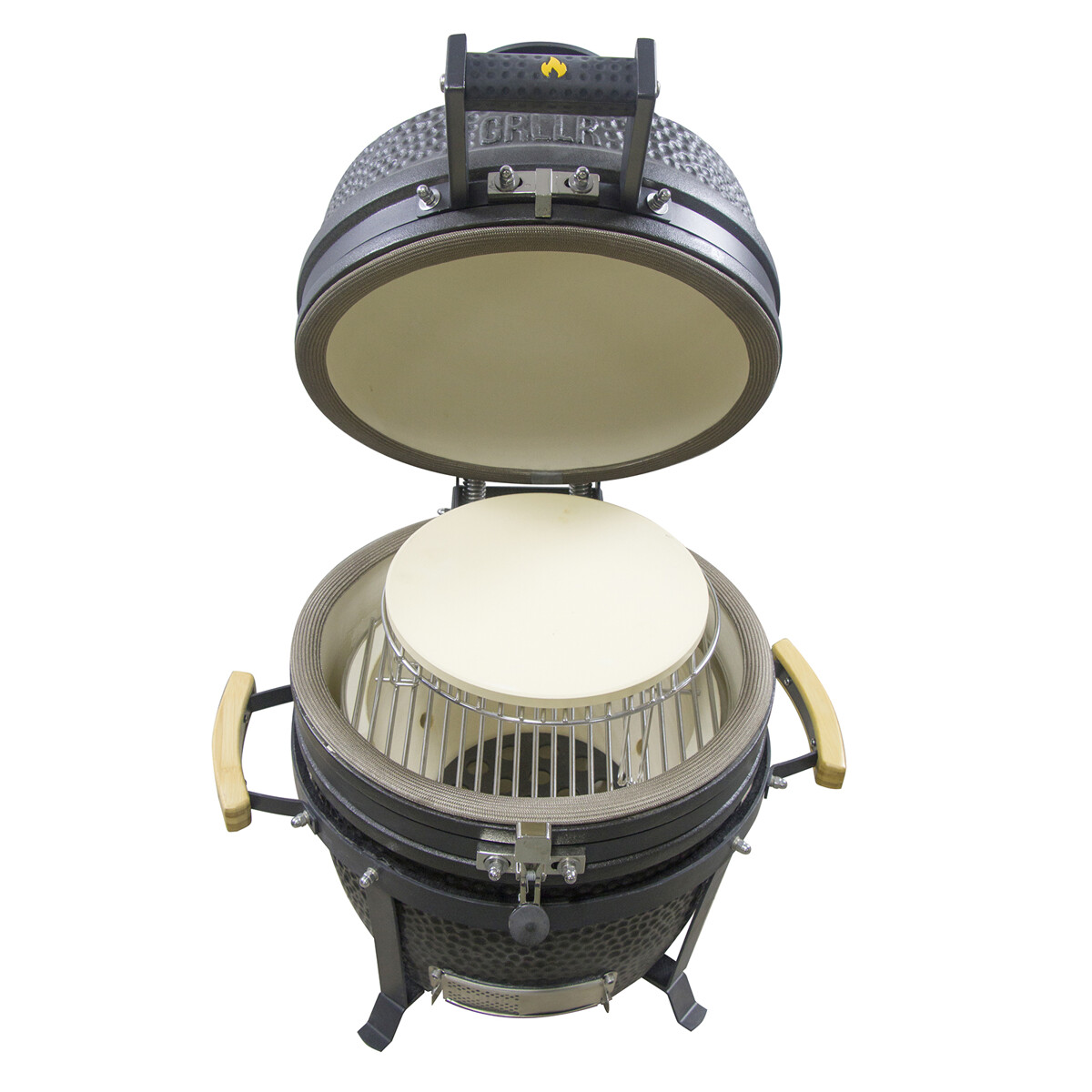 BARBECUE A CARBONE GRLLR EMBER KAMADO CLASSIC S - NERO OPACO DA APPOGGIO | Il Mondo del Barbecue