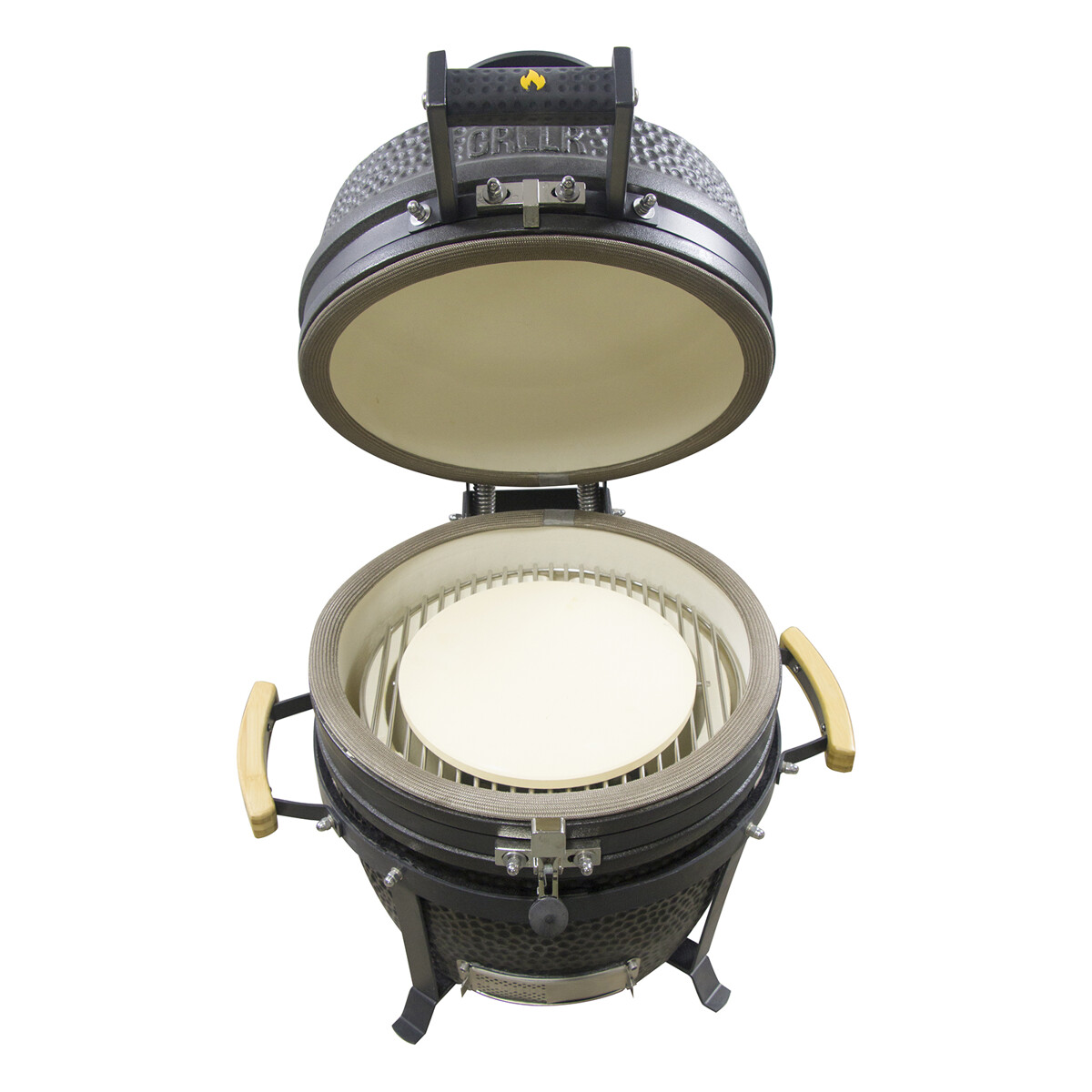 BARBECUE A CARBONE GRLLR EMBER KAMADO CLASSIC S - NERO OPACO DA APPOGGIO | Il Mondo del Barbecue