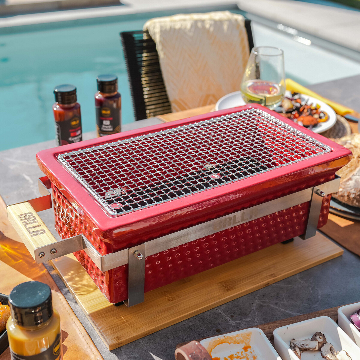 BARBECUE DA TAVOLO GRLLR OSAKA SHICHIRIN ROSSO  | Il Mondo Del Barbecue