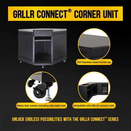 MODULO ANGOLARE KAMADO GRLLR CONNECT® | Il Mondo del Barbecue