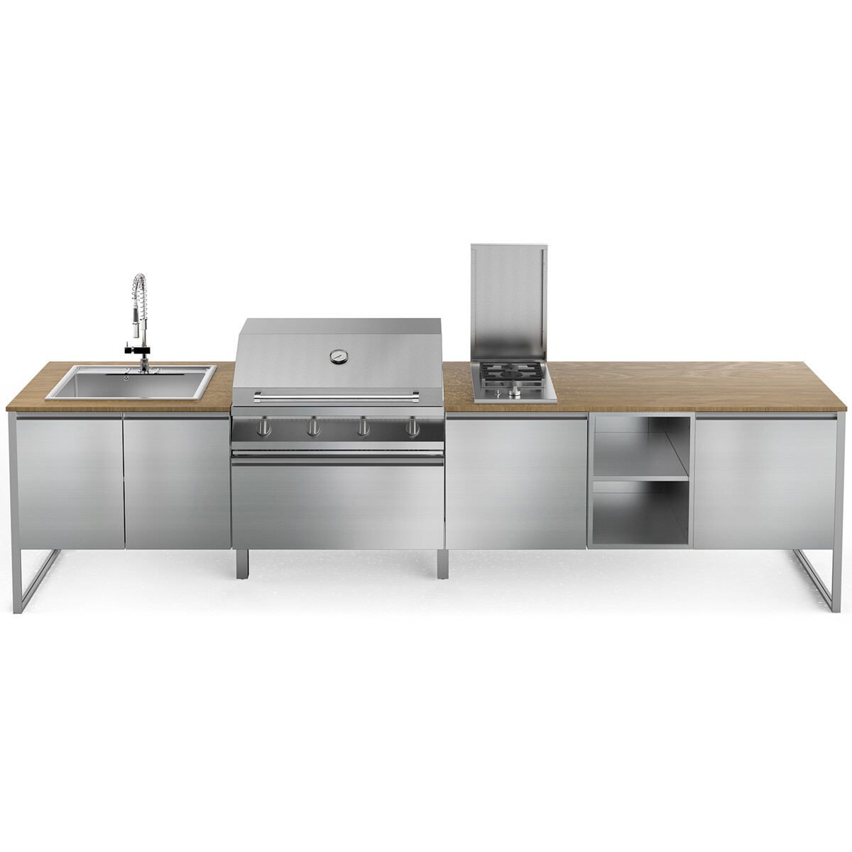 CUCINA DA ESTERNO STEEL GEA MARMOLADA T35 SS-NQ | Il Mondo del Barbecue