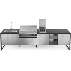 CUCINA DA ESTERNO STEEL GEA MARMOLADA T35 SS-AL| Il Mondo del Barbecue