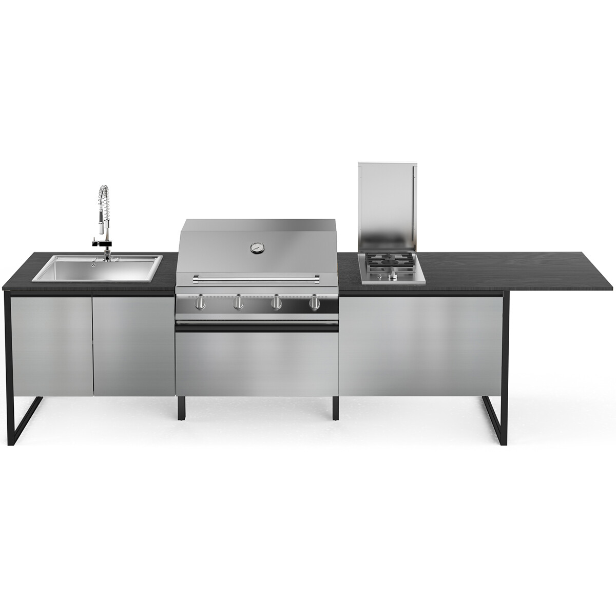 CUCINA DA ESTERNO STEEL GEA BRENTA T28 SS-AL | Il Mondo del Barbecue