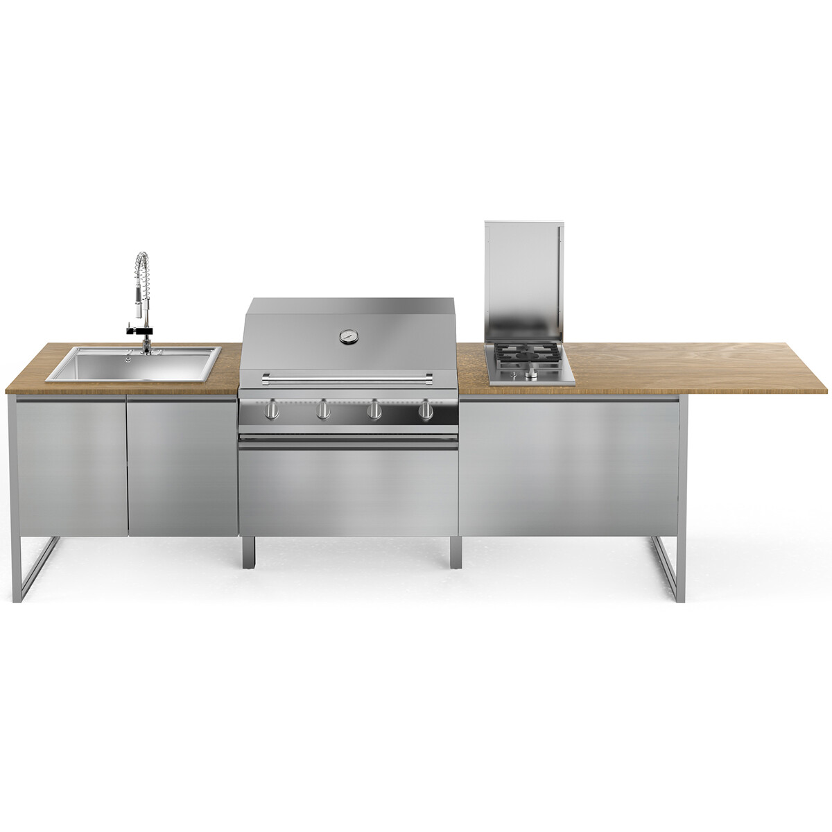 CUCINA DA ESTERNO STEEL GEA BRENTA T28 SS-NQ | Il Mondo del Barbecue