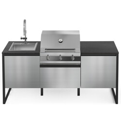 CUCINA DA ESTERNO STEEL GEA LATEMAR T20 SS-AL | Il Mondo del Barbecue