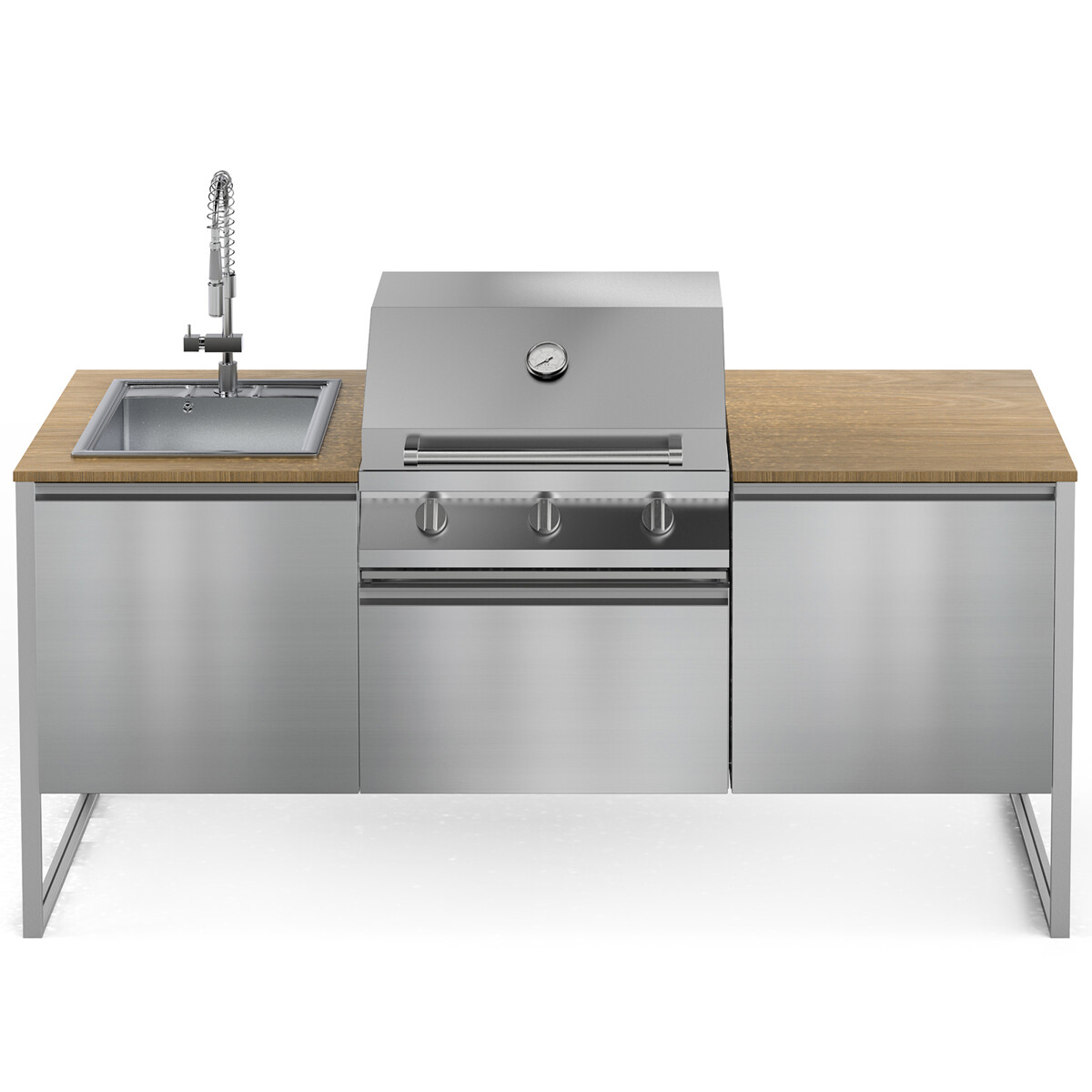 CUCINA DA ESTERNO STEEL GEA LATEMAR T20 SS-NQ | Il Mondo del Barbecue