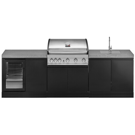 CUCINA DA ESTERNO GRANDPRO 262 SERIES CON LAVELLO E FRIGO | Il Mondo del Barbecue