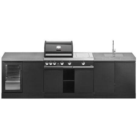 CUCINA DA ESTERNO GRANDPRO 287 SERIES CON LAVELLO E FRIGO | Il Mondo del Barbecue