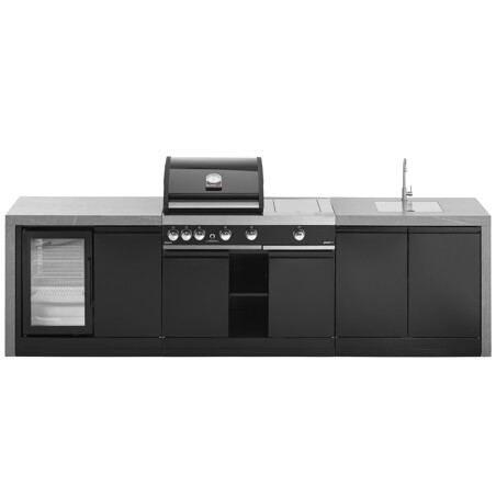CUCINA DA ESTERNO GRANDPRO 299 WATERFALL SERIES CON LAVELLO E FRIGO | Il Mondo del Barbecue