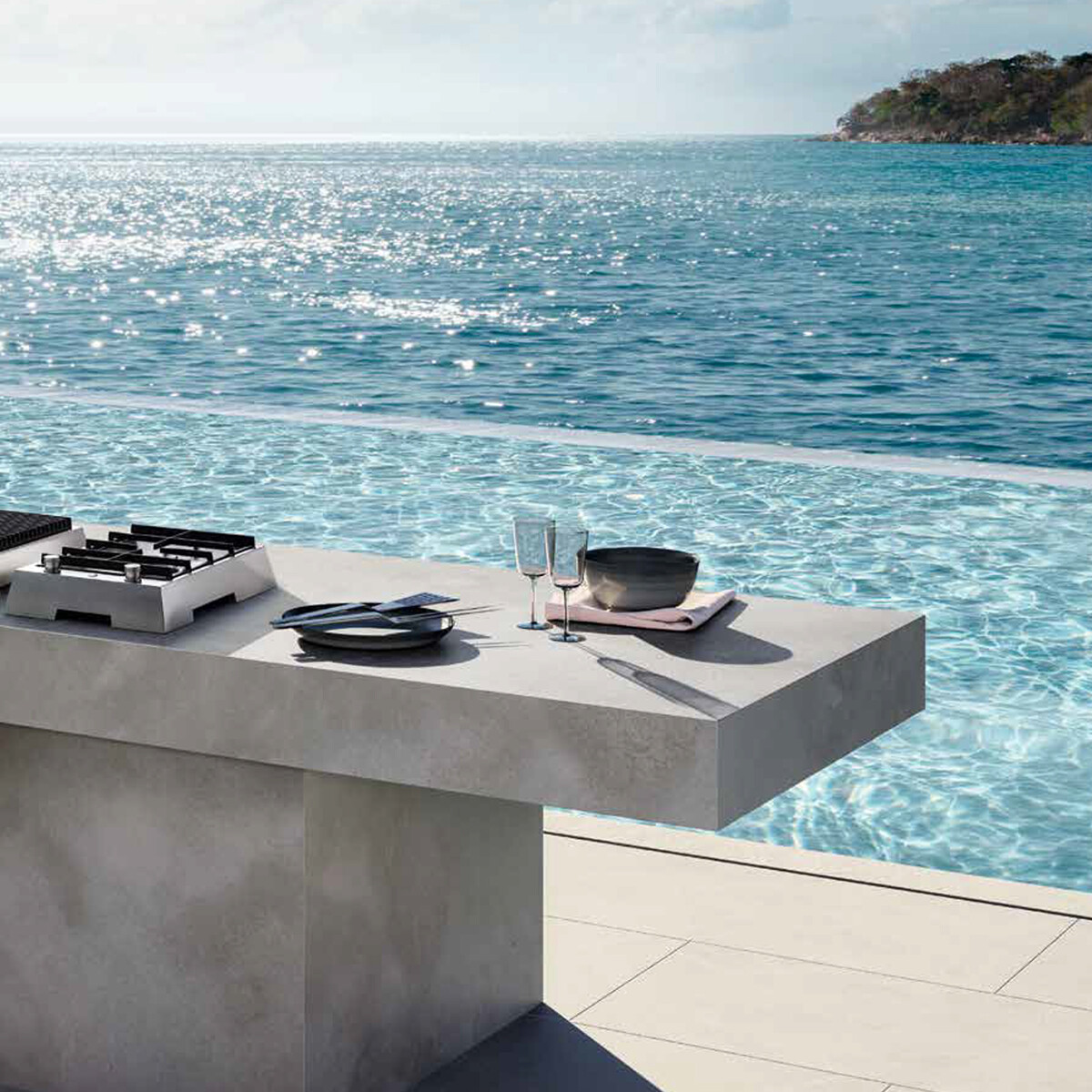 PIANO DI COTTURA DA APPOGGIO THALAS 1 BRUCIATORE - 40 CM | Il Mondo del Barbecue