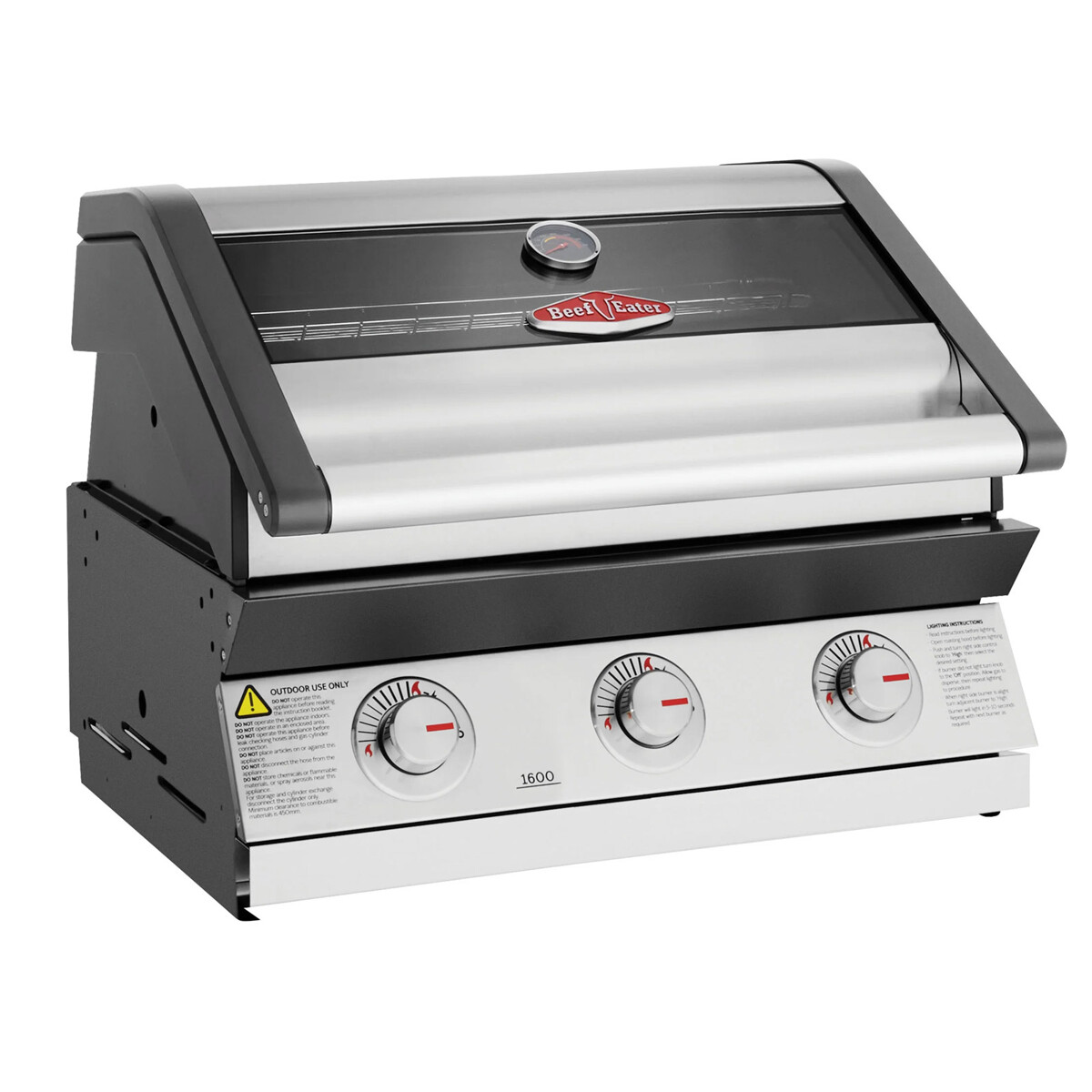 BARBECUE A GAS BEEFEATER S1600 INOX DA INCASSO-3 FUOCHI
