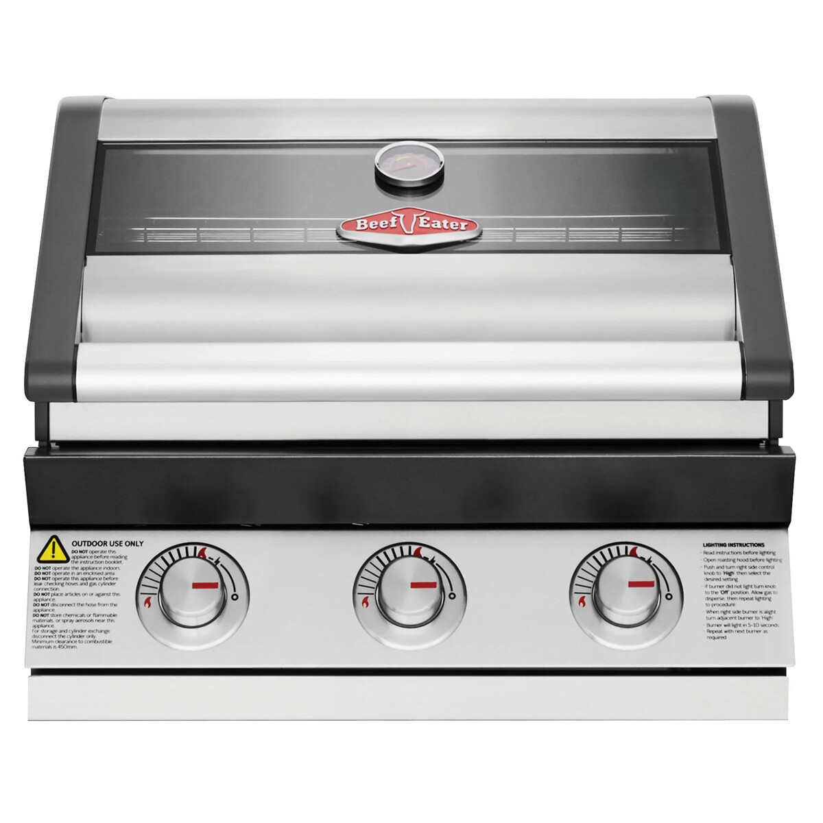 BARBECUE A GAS BEEFEATER S1600 INOX DA INCASSO-3 FUOCHI
