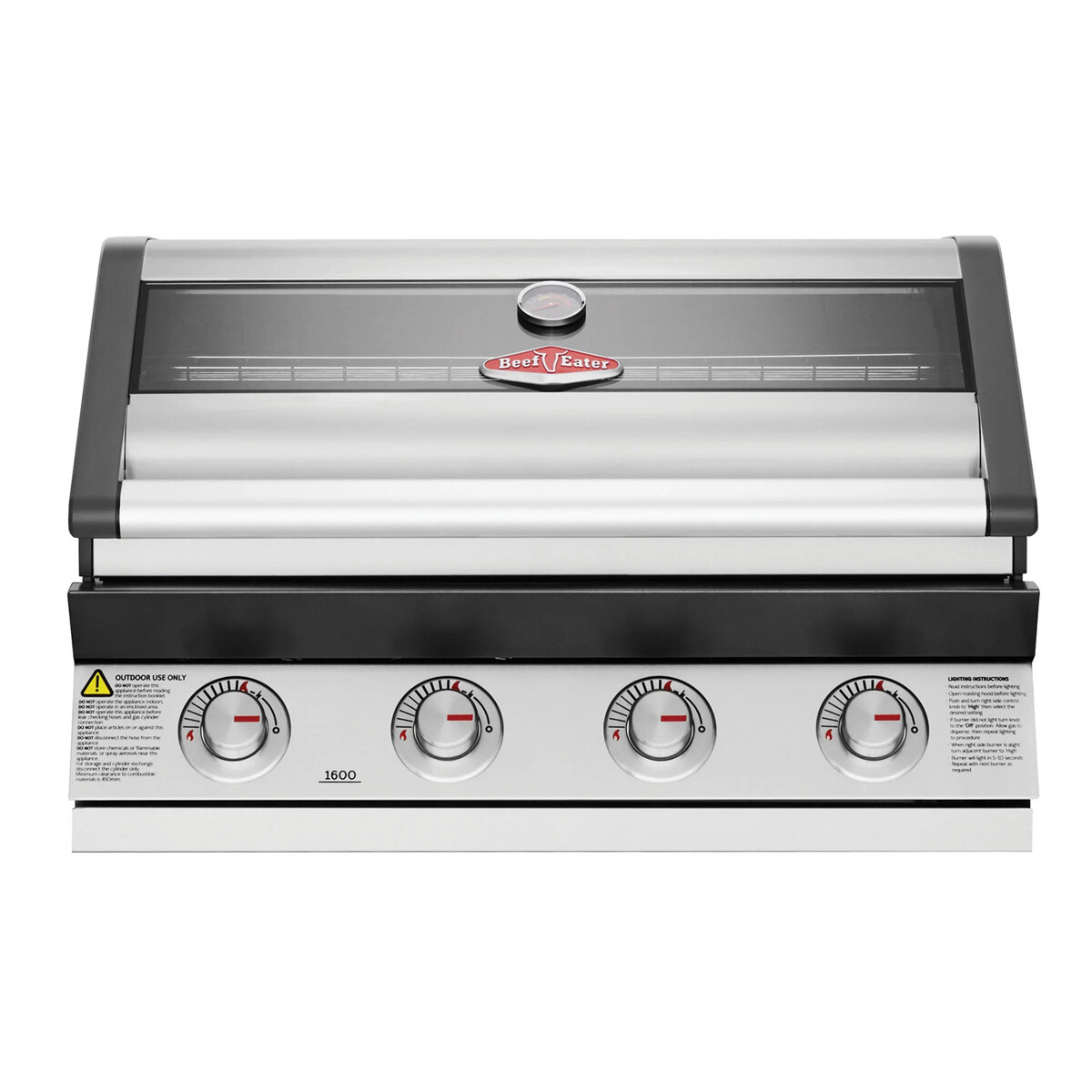 BARBECUE A GAS BEEFEATER S1600 INOX DA INCASSO-4 FUOCHI