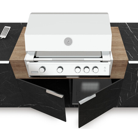 CUCINA DA ESTERNO IN HPL ZEBRA / ROVERE ORTISEI
