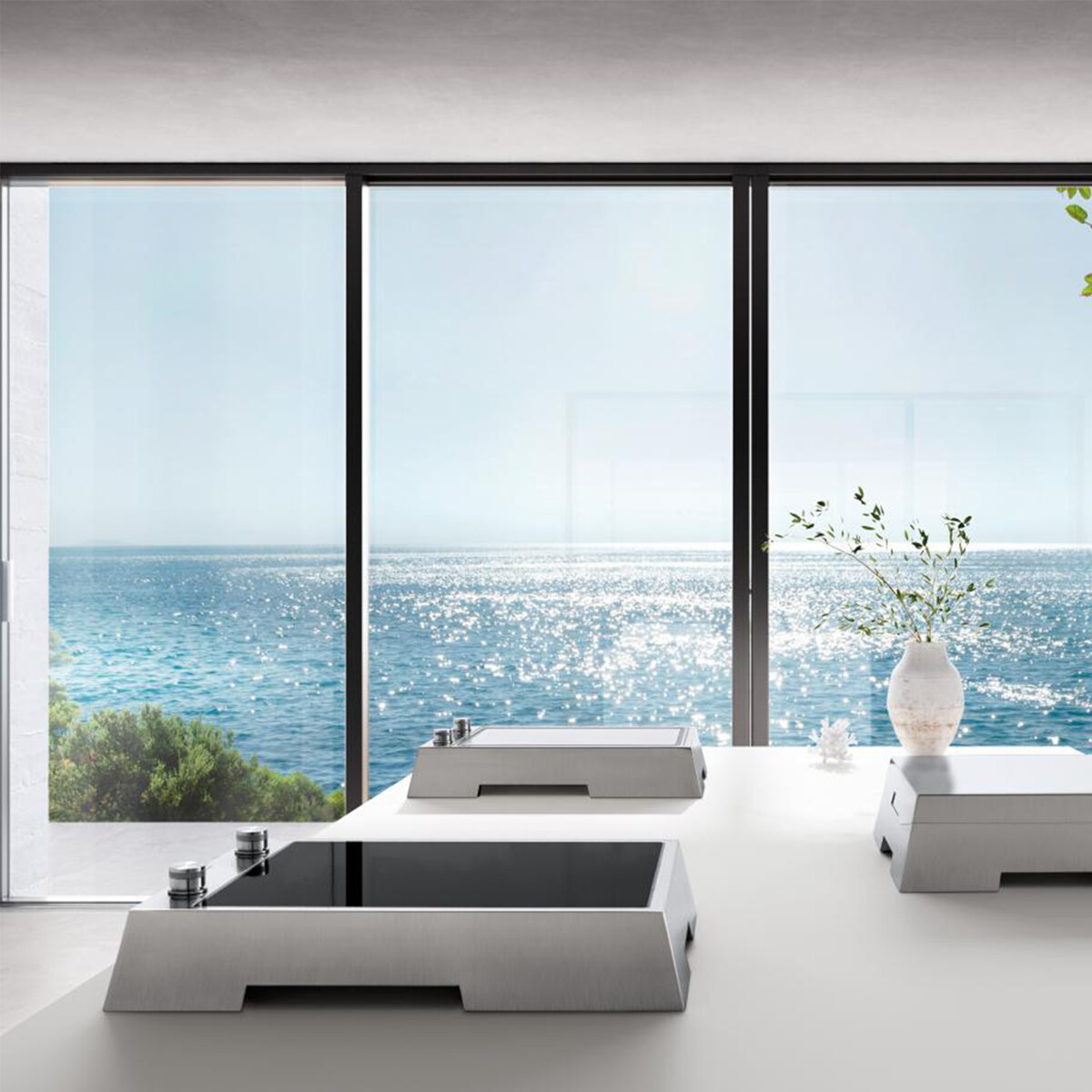 PIANO DI COTTURA DA INCASSO AD INDUZIONE THALAS- 37 CM | Il Mondo del Barbecue