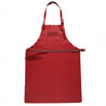 GREMBIULE FEUERMEISTER PREMUIM TRACOLLA IN PELLE NAPPA-ROSSO Accessori | Il Mondo Del Barbecue