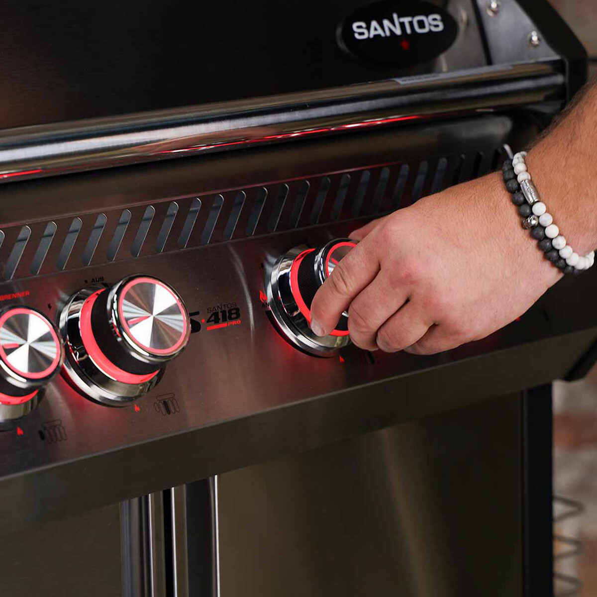 BARBECUE A GAS SANTOS S-418 PRO INOX Santos Barbecue a gas | Il Mondo Del Barbecue