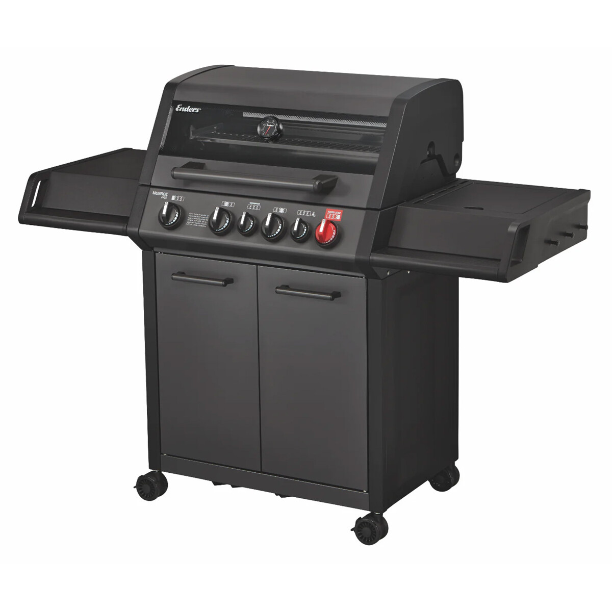 BARBECUE A GAS ENDERS MONROE PRO 4 SIK TURBO SHADOW | Il Mondo del Barbecue
