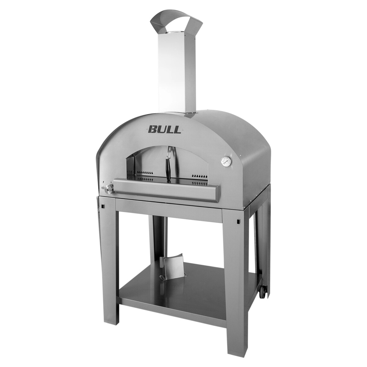FORNO PIZZA BULL GAS FIRED EXTRA LARGE CON CARRELLO Bull Forni pizza | Il Mondo Del Barbecue