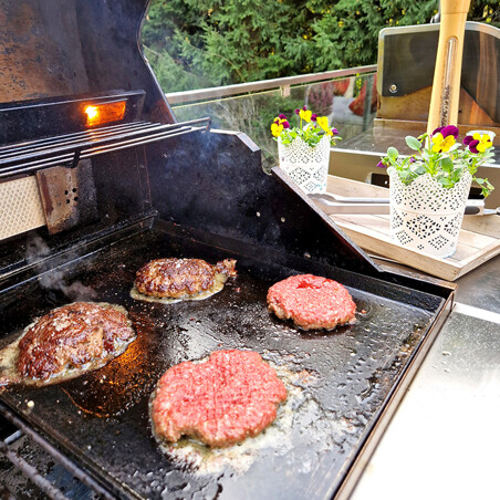 PIASTRA IN ACCIAIO INOX ALLGRILL 30X46 CM AllGrill Accessori | Il Mondo Del Barbecue