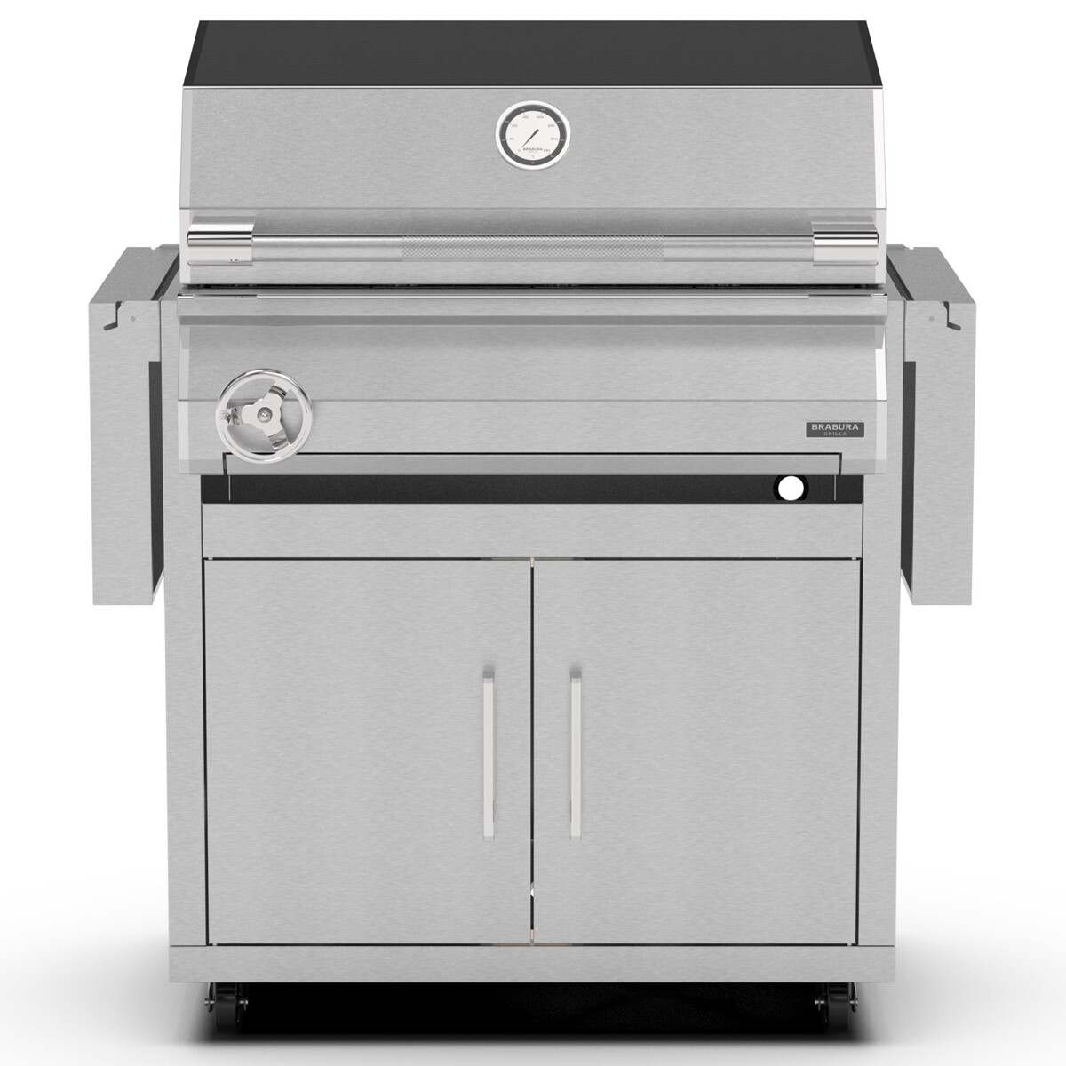 BARBECUE A CARBONE BRABURA EMBER 800 CON CARRELLO