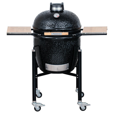 BARBECUE A CARBONE MONOLITH BASIC NERO CON CARRELLO Monolith Barbecue a carbone | Il Mondo Del Barbecue
