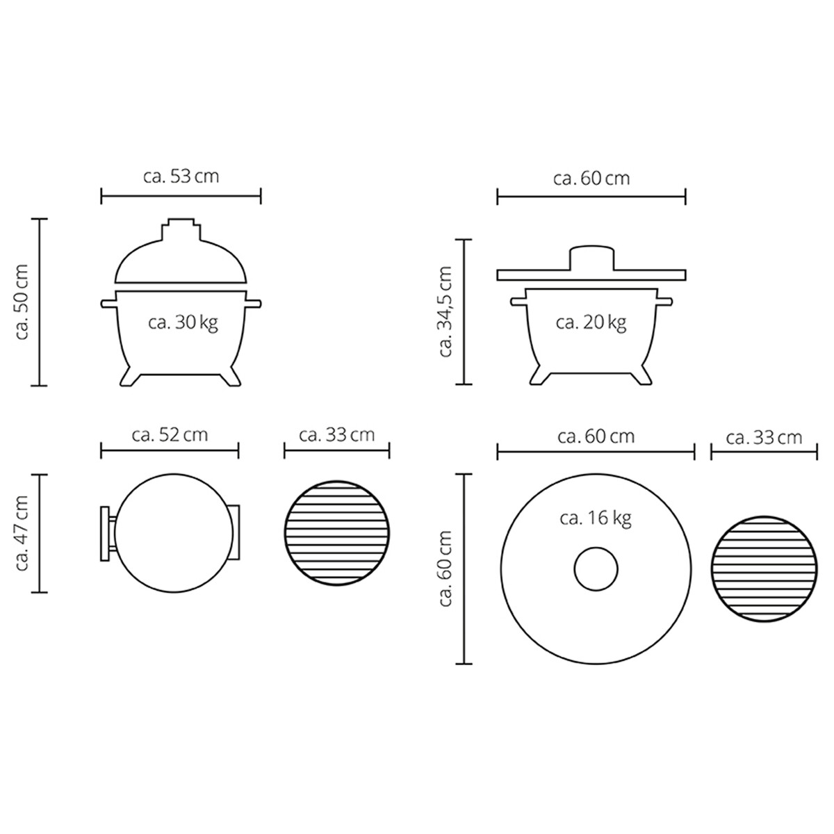 BARBECUE A CARBONE MONOLITH ICON NERO DA APPOGGIO Monolith Barbecue a carbone | Il Mondo Del Barbecue