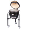 BARBECUE A CARBONE MONOLITH JUNIOR PRO-SERIE 2.0 NERO CON CARRELLO Monolith Barbecue a carbone | Il Mondo Del Barbecue