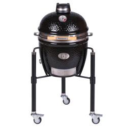 BARBECUE A CARBONE MONOLITH JUNIOR PRO-SERIE 2.0 NERO CON CARRELLO Monolith Barbecue a carbone | Il Mondo Del Barbecue