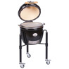 BARBECUE A CARBONE MONOLITH JUNIOR PRO-SERIE 2.0 NERO CON CARRELLO Monolith Barbecue a carbone | Il Mondo Del Barbecue