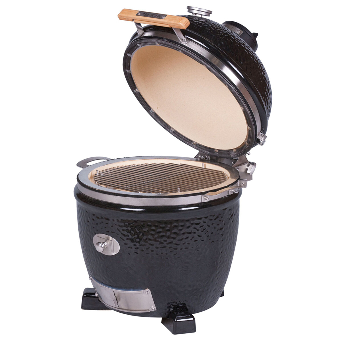 BARBECUE A CARBONE MONOLITH JUNIOR PRO-SERIE 2.0 NERO DA APPOGGIO Monolith Barbecue a carbone | Il Mondo Del Barbecue