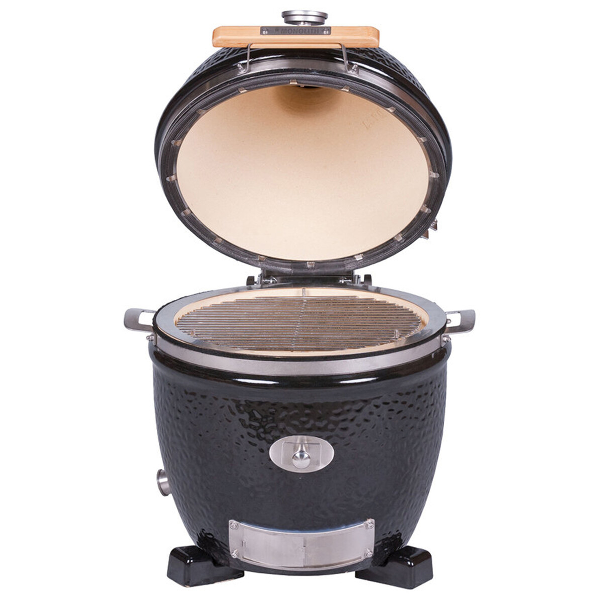 BARBECUE A CARBONE MONOLITH JUNIOR PRO-SERIE 2.0 NERO DA APPOGGIO Monolith Barbecue a carbone | Il Mondo Del Barbecue