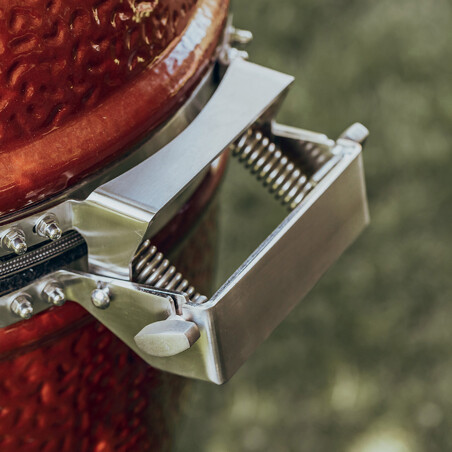 BARBECUE A CARBONE MONOLITH JUNIOR PRO-SERIE 2.0 ROSSO DA APPOGGIO Monolith Barbecue a carbone | Il Mondo Del Barbecue