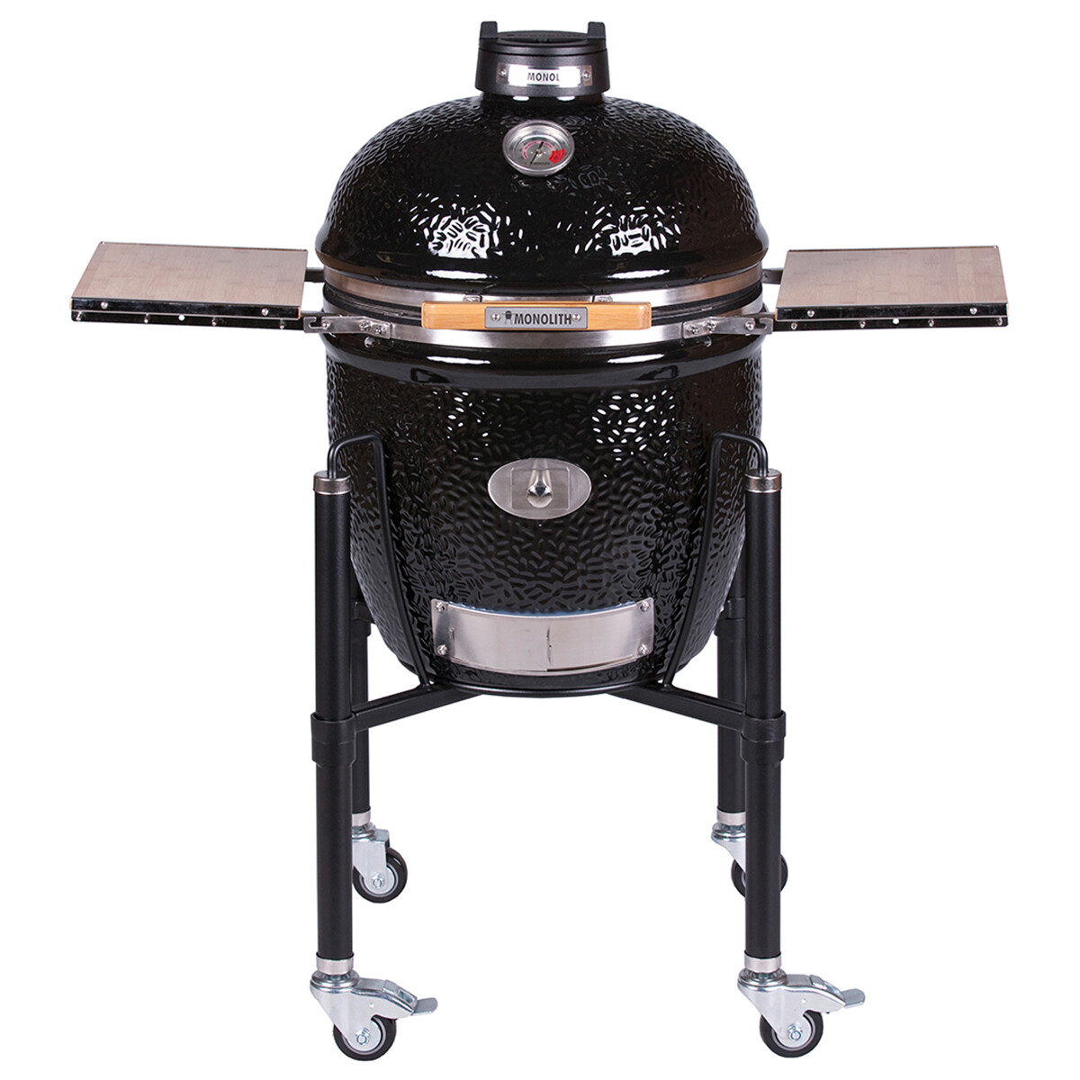 BARBECUE A CARBONE MONOLITH CLASSIC PRO-SERIE 2.0 NERO CON CARRELLO Monolith Barbecue a carbone | Il Mondo Del Barbecue