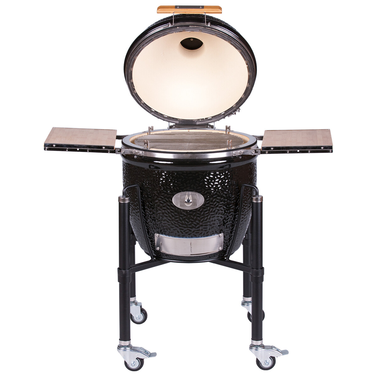 BARBECUE A CARBONE MONOLITH CLASSIC PRO-SERIE 2.0 NERO CON CARRELLO Monolith Barbecue a carbone | Il Mondo Del Barbecue