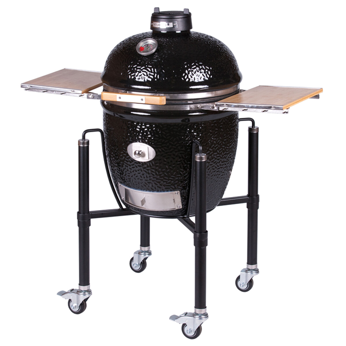 BARBECUE A CARBONE MONOLITH CLASSIC PRO-SERIE 2.0 NERO CON CARRELLO Monolith Barbecue a carbone | Il Mondo Del Barbecue