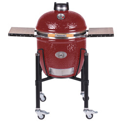 BARBECUE A CARBONE MONOLITH CLASSIC PRO-SERIE 2.0 ROSSO CON CARRELLO Monolith Barbecue a carbone | Il Mondo Del Barbecue