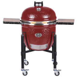 BARBECUE A CARBONE MONOLITH LE CHEF PRO-SERIE 2.0 ROSSO CON CARRELLO Monolith Barbecue a carbone | Il Mondo Del Barbecue