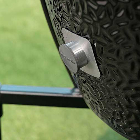 BARBECUE A CARBONE MONOLITH TWO 66 NERO DA APPOGGIO Monolith Barbecue a carbone | Il Mondo Del Barbecue