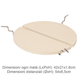 DEFLETTORE DUE PEZZI CON SUPPORTO LECHEF