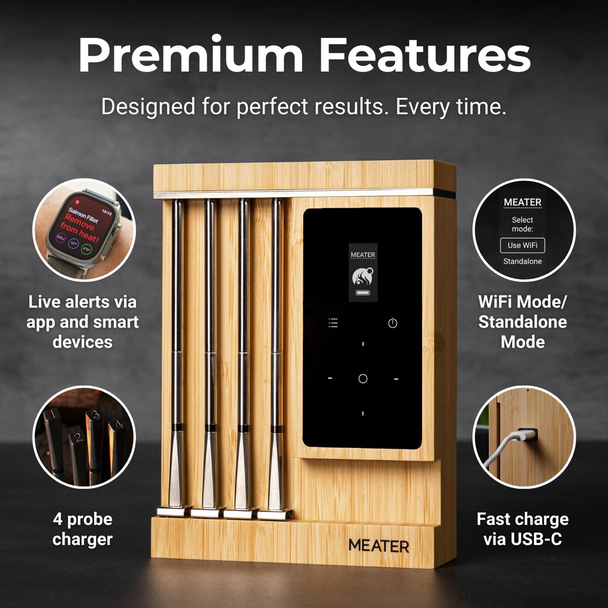 MEATER PRO XL - MULTI TERMOMETRO WIRELESS Accessori | Il Mondo Del Barbecue MEATER PRO XL - MULTI TERMOMETRO WIRELESS Accessori | Il Mondo Del Barbecue