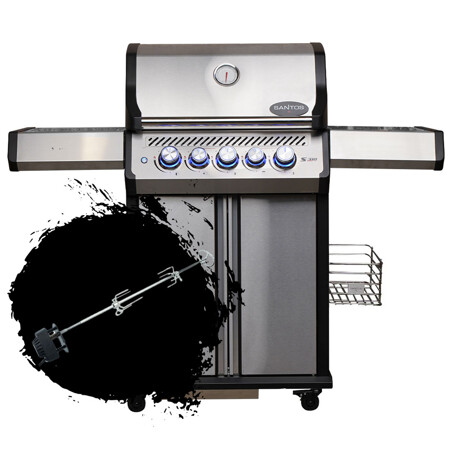 BARBECUE A GAS SANTOS S-318 PRO INOX Santos Barbecue a gas | Il Mondo Del Barbecue