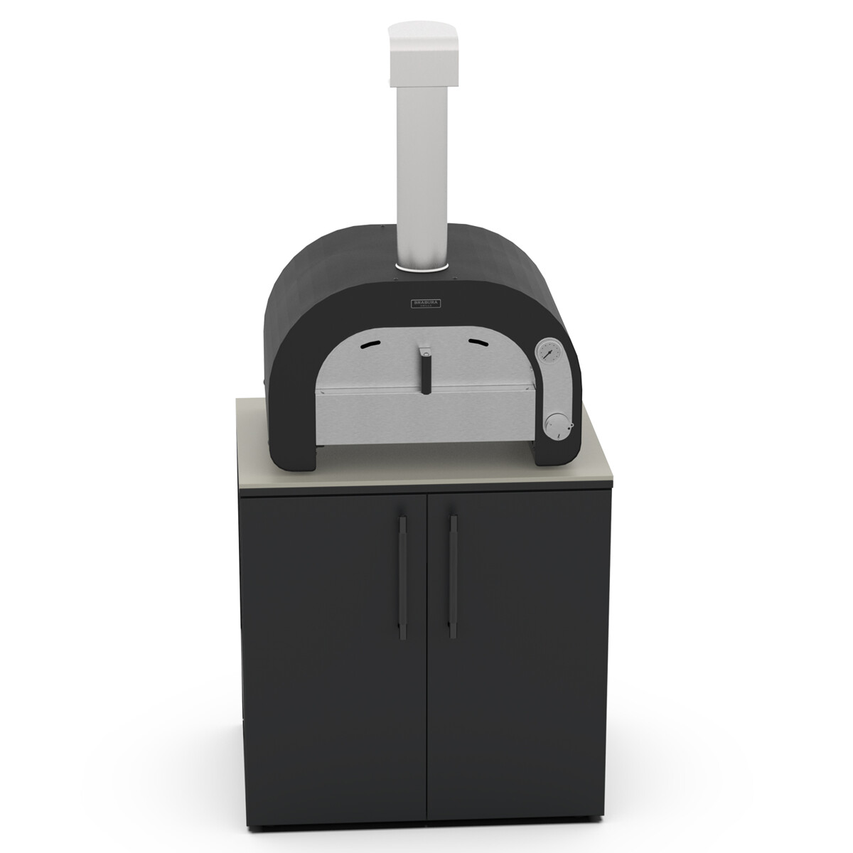 MODULO FORNO PIZZA BRABURA CT 90 ANTRACITE | Il Mondo del Barbecue