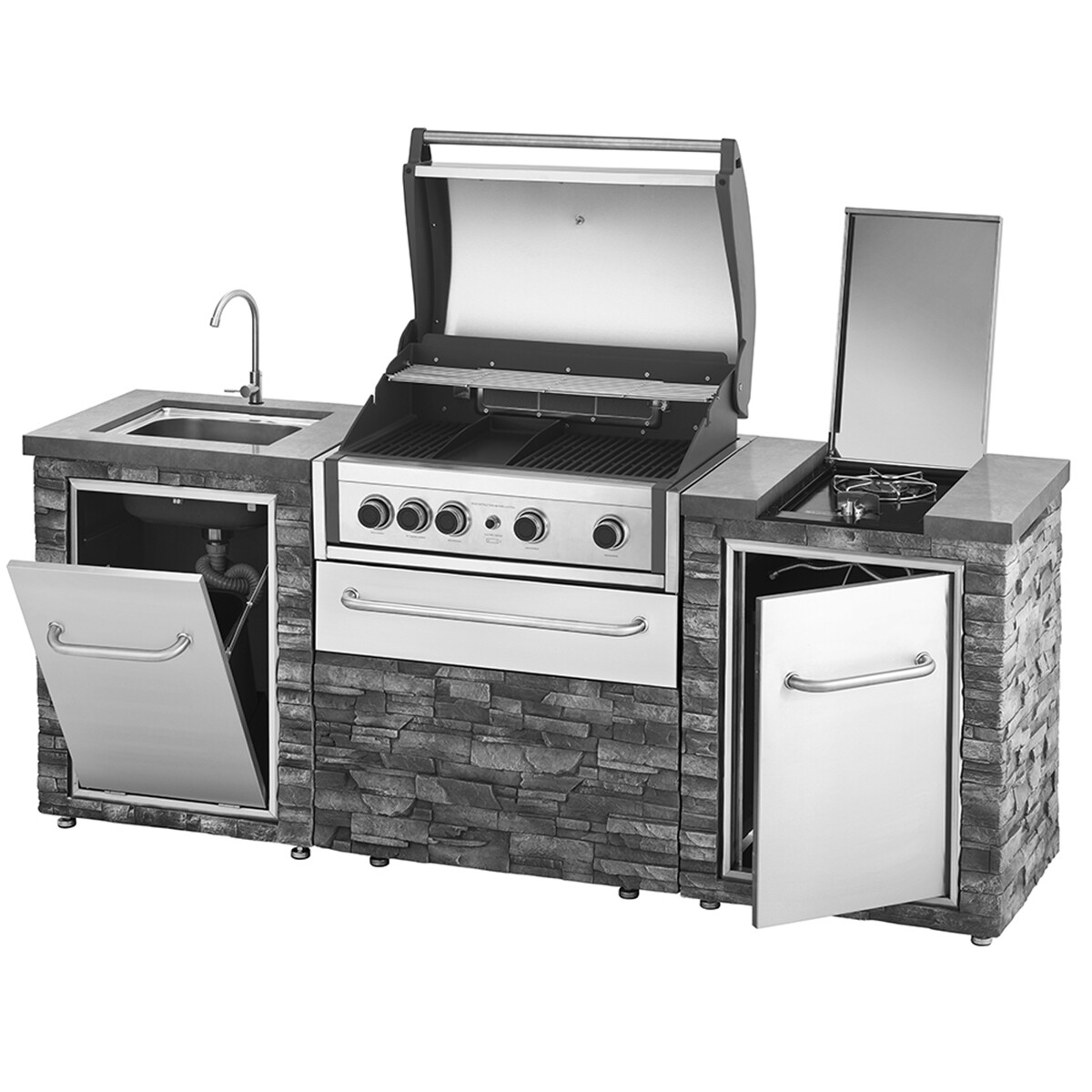 CUCINA DA ESTERNO GRANDPRO PRO ELITE 222 SERIES STONE ISLAND Cucine da esterno | Il Mondo Del Barbecue