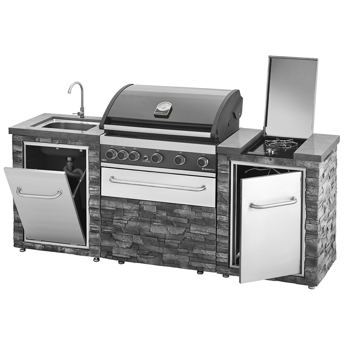 CUCINA DA ESTERNO GRANDPRO 222 SERIES STONE ISLAND Cucine da esterno | Il Mondo Del Barbecue