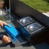 CREDENZA PICCOLA GASTRONORM PER MODULO ENO Eno Piastre in ghisa smaltata | Il Mondo Del Barbecue