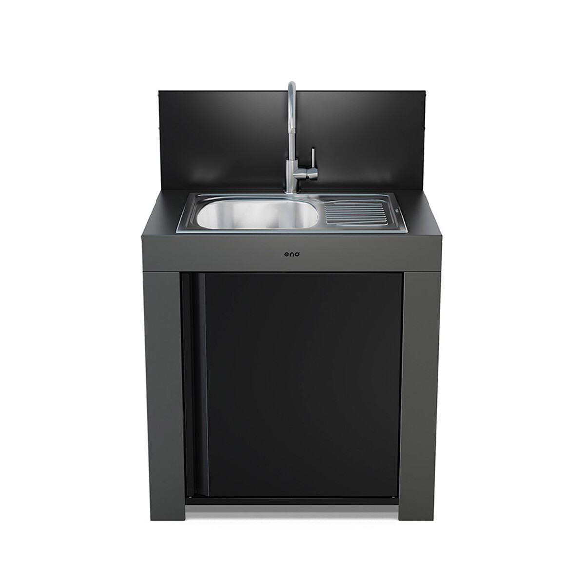 MODULO LAVELLO RETTANGOLARE GRIGIO SCURO Eno Piastre in ghisa smaltata | Il Mondo Del Barbecue